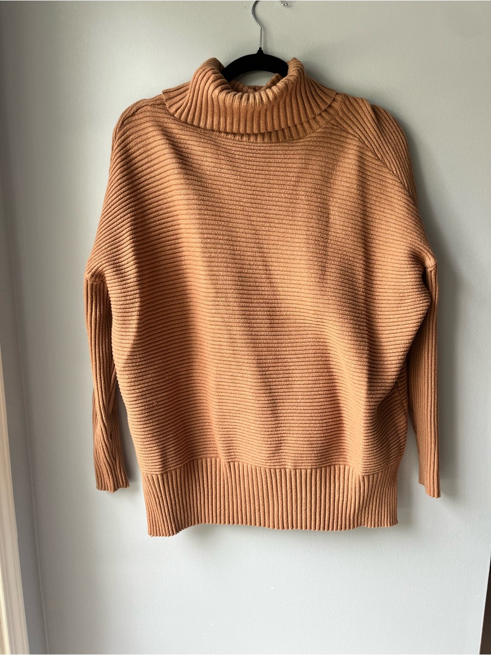 LILLUSORY Oversized Ribbed Turtleneck Tunic Sweater L